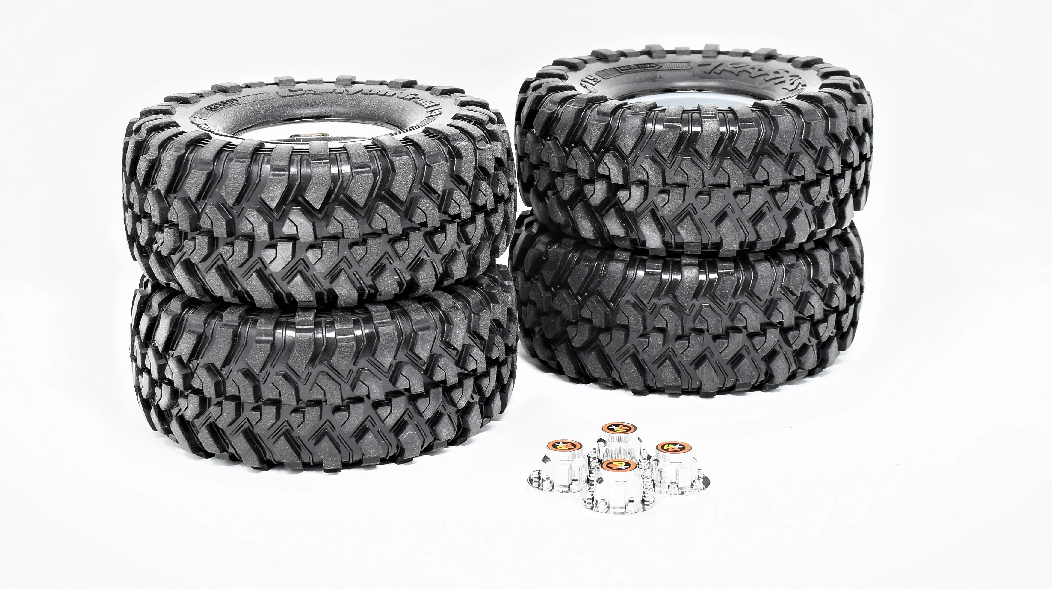 TRX-4 Chevy BLAZER - TIRES & Wheels (8183X S1 4x4 caps 1.9" chrome 82276-4 - Image 3