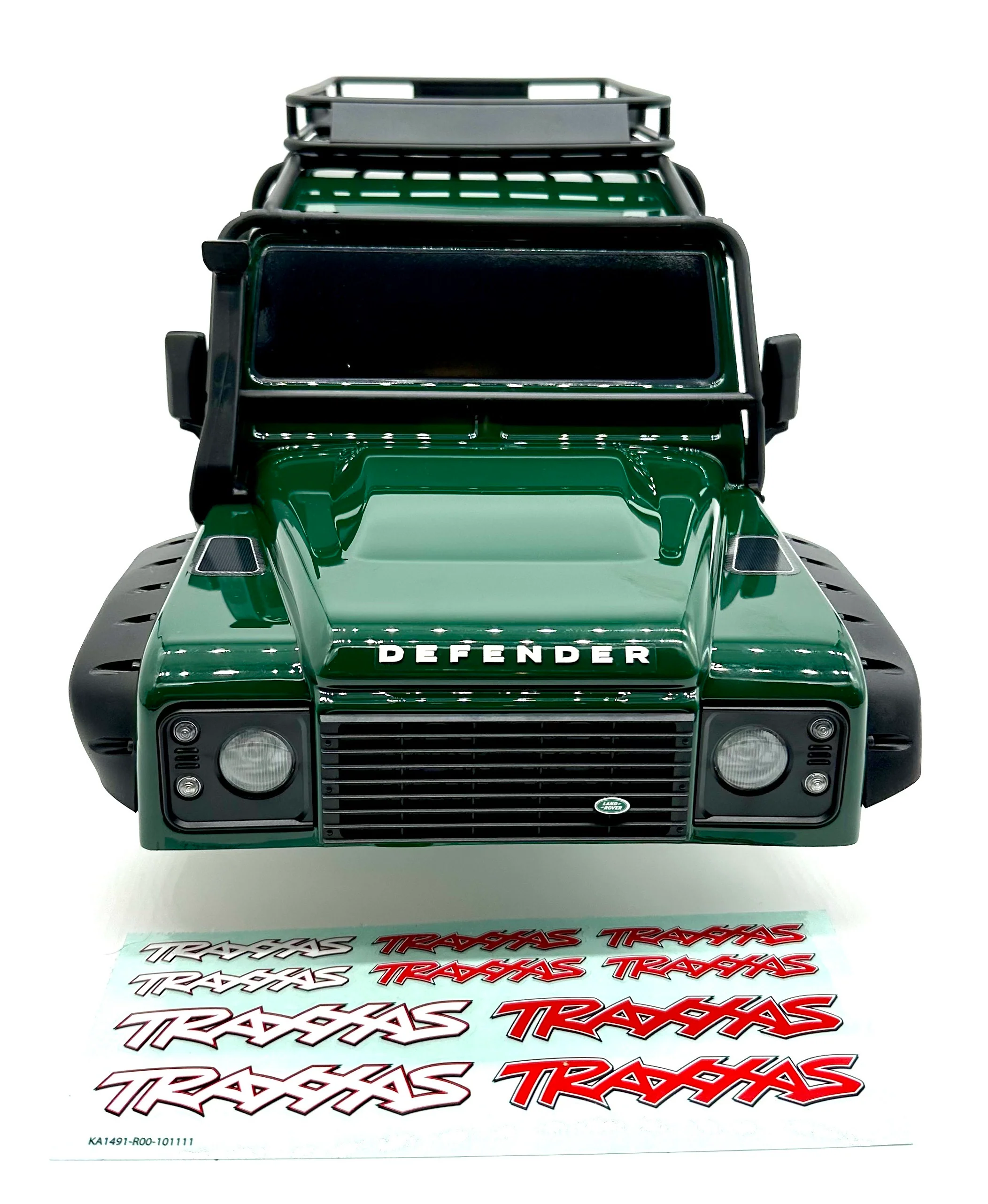 TRX-4 DEFENDER - BODY (Green) Clipless Spare Tire Fenders Land Rover Trail 82256-4 - Image 4