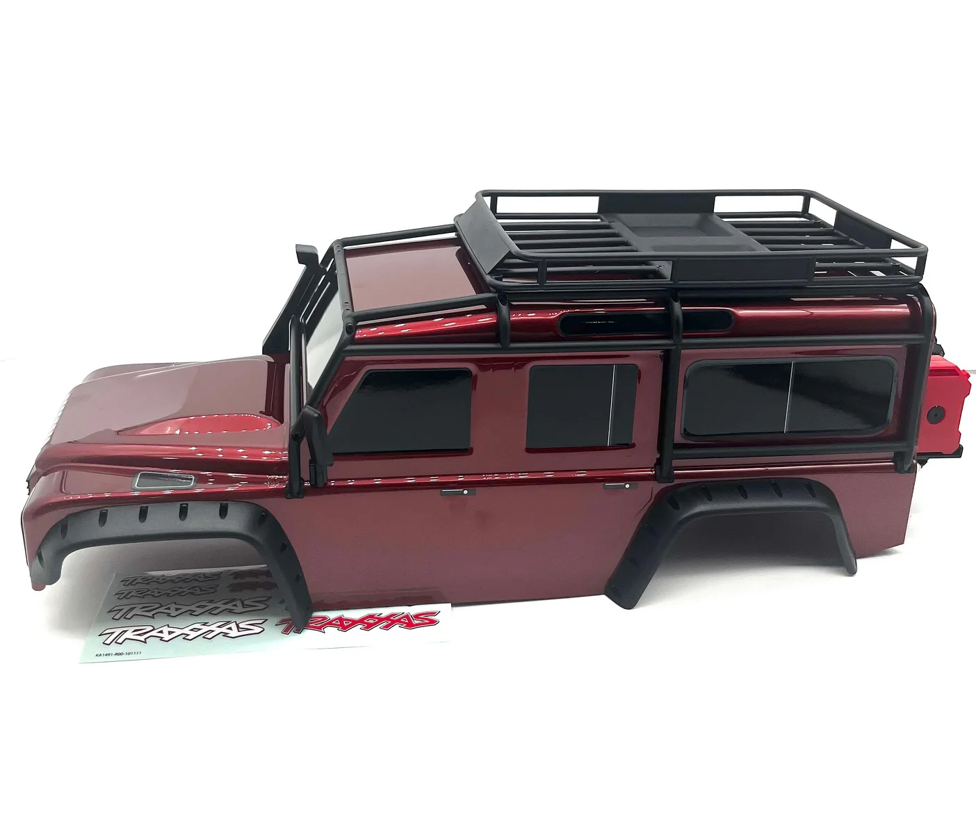 TRX-4 DEFENDER - BODY (Red) Clipless Spare Tire Fenders Land Rover Trail 82256-4 - Image 4