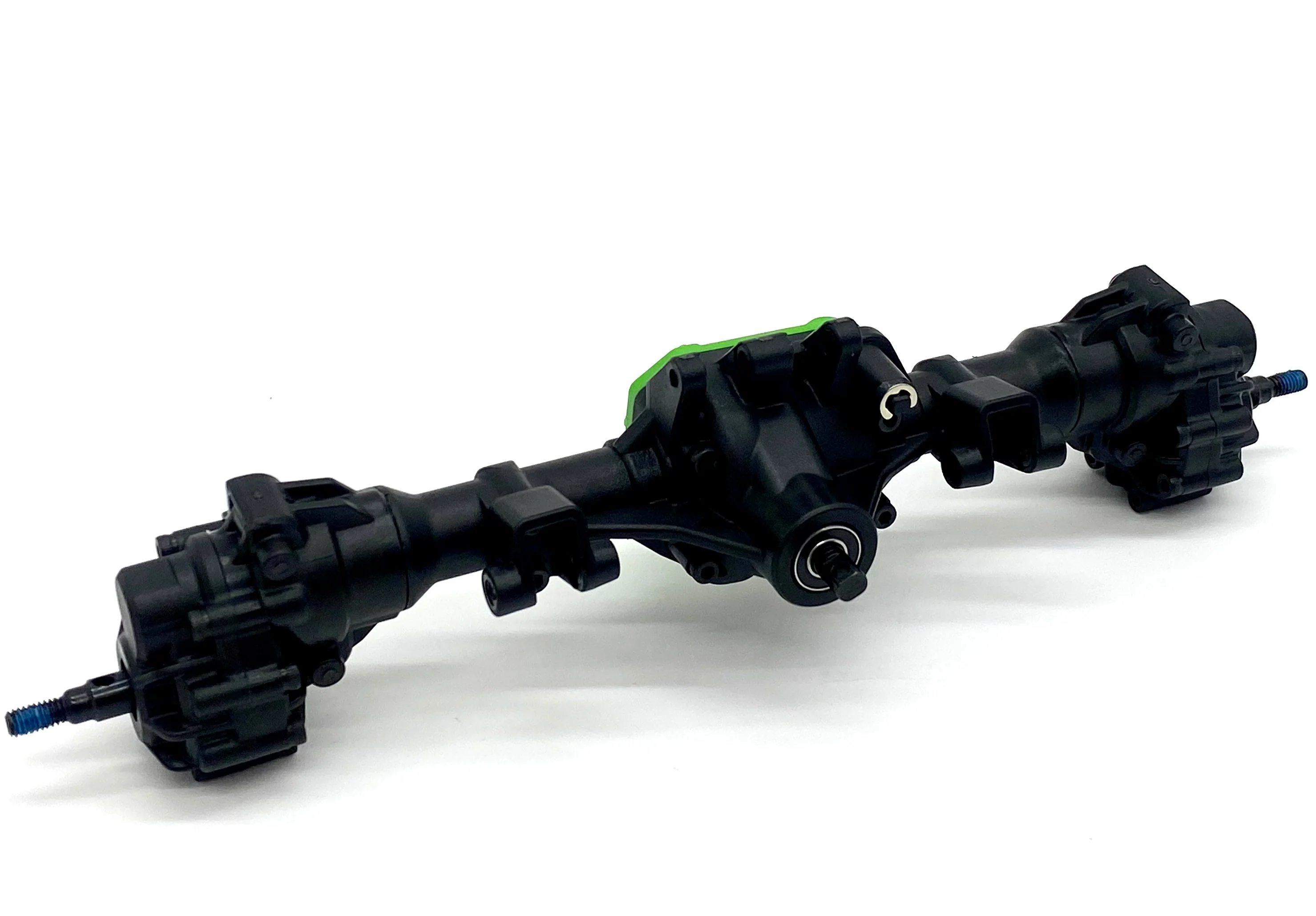 TRX-4 HIGH TRAIL - Rear PORTAL AXLE & Housing, Spool Diff GRN Traxxas 82044-4 - Image 2