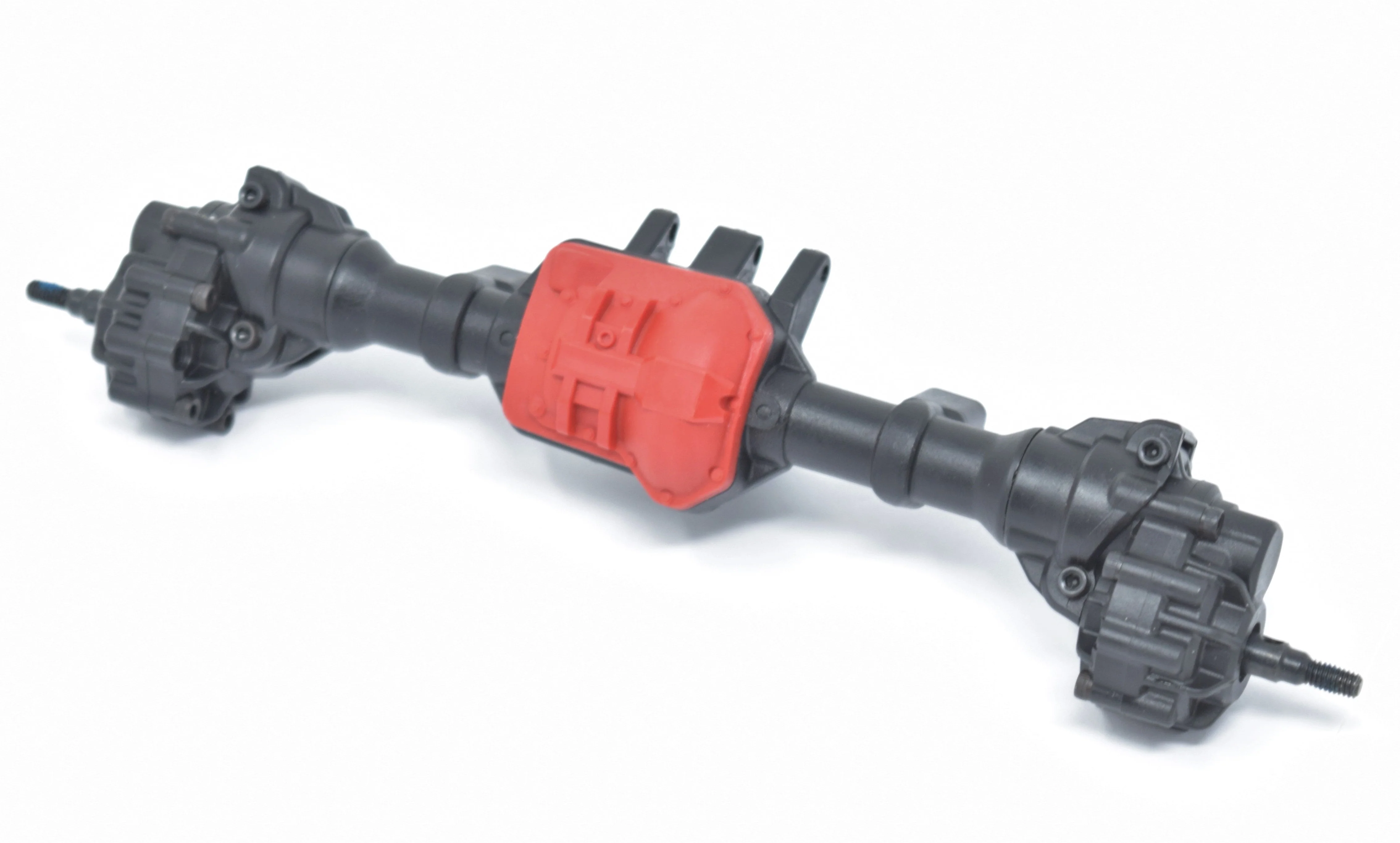 TRX-4 HIGH TRAIL - Rear PORTAL AXLE & Housing, Spool Diff RED Traxxas 82044-4 - Image 3