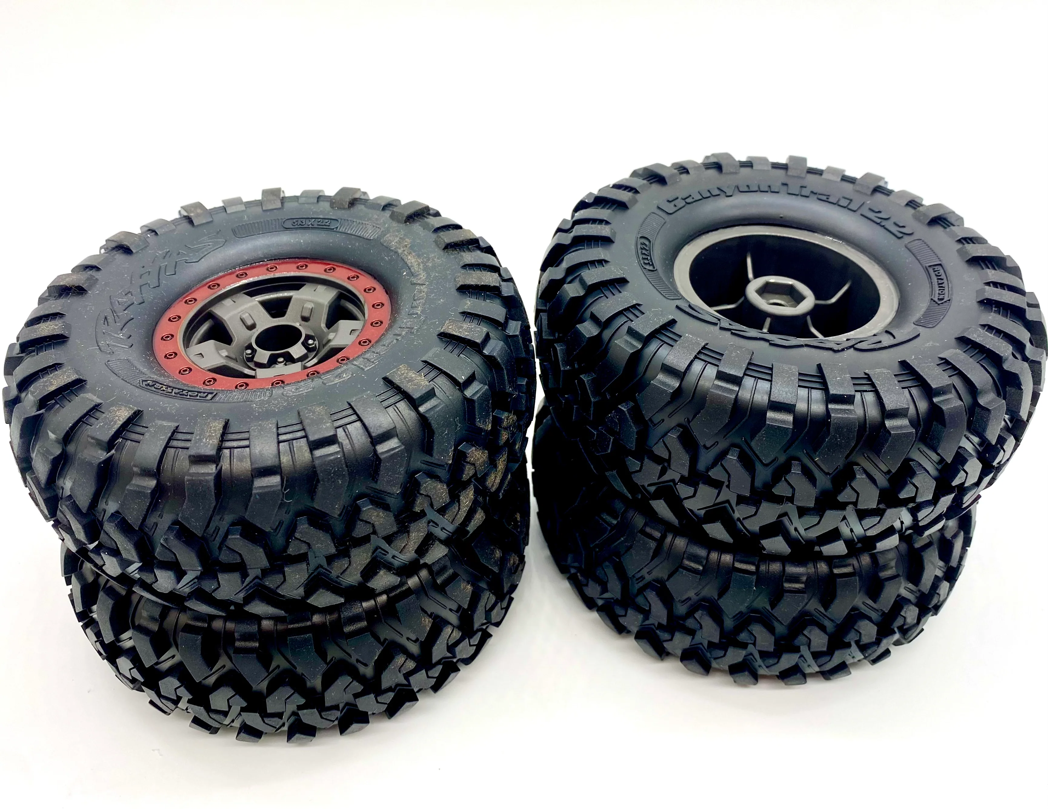 TRX-4 HIGH TRAIL - TIRES & Wheel Set assembled Canyon Trail 2.2 RED Traxxas 82044-4 - Image 3