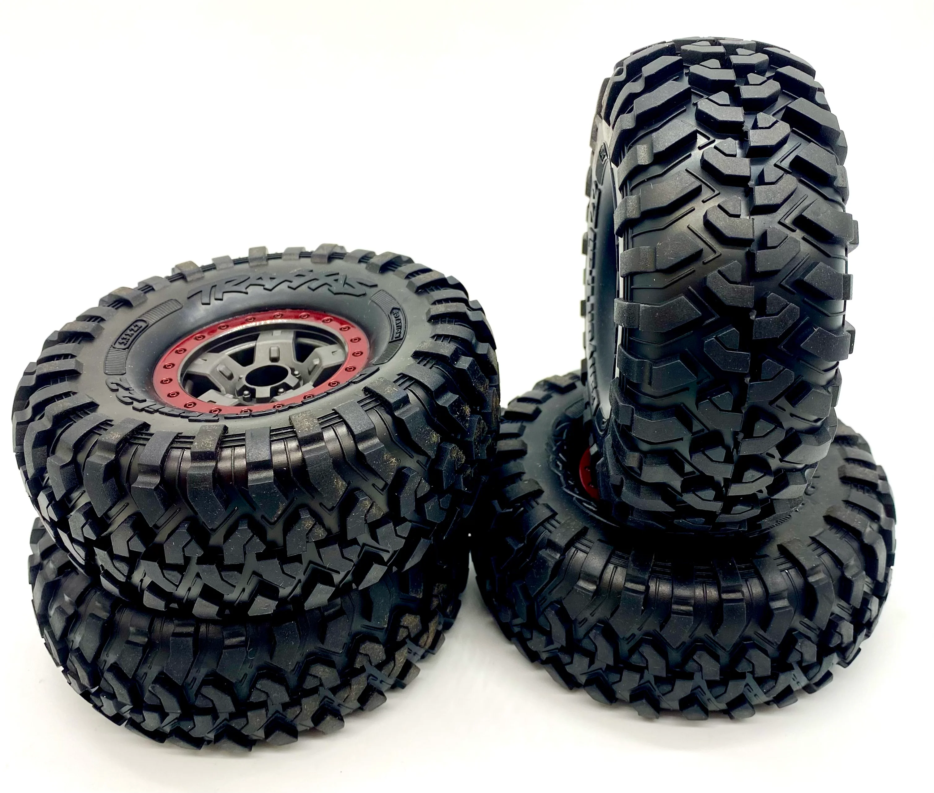 TRX-4 HIGH TRAIL - TIRES & Wheel Set assembled Canyon Trail 2.2 RED Traxxas 82044-4 - Image 4