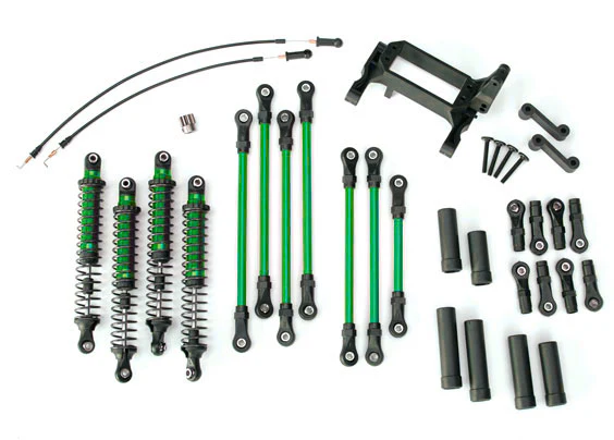 TRX-4 - Long Arm Lift Kit (GREEN TRA8140-grn) links shocks cables driveshafts Traxxas