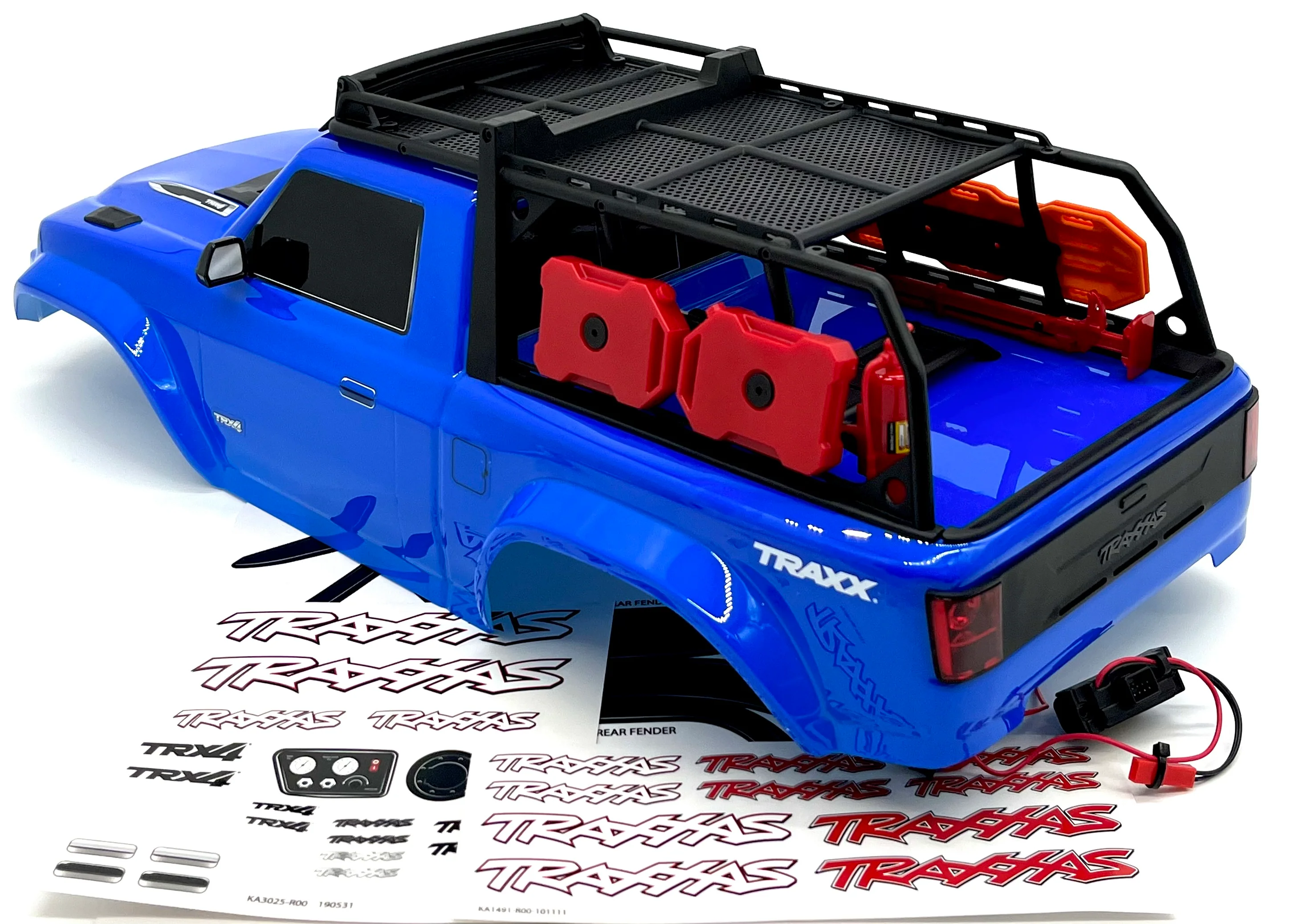 TRX-4 TRAXX - BODY Cover, BLUE (Shell Factory *CLIPLESS* Painted 82034-4 - Image 3