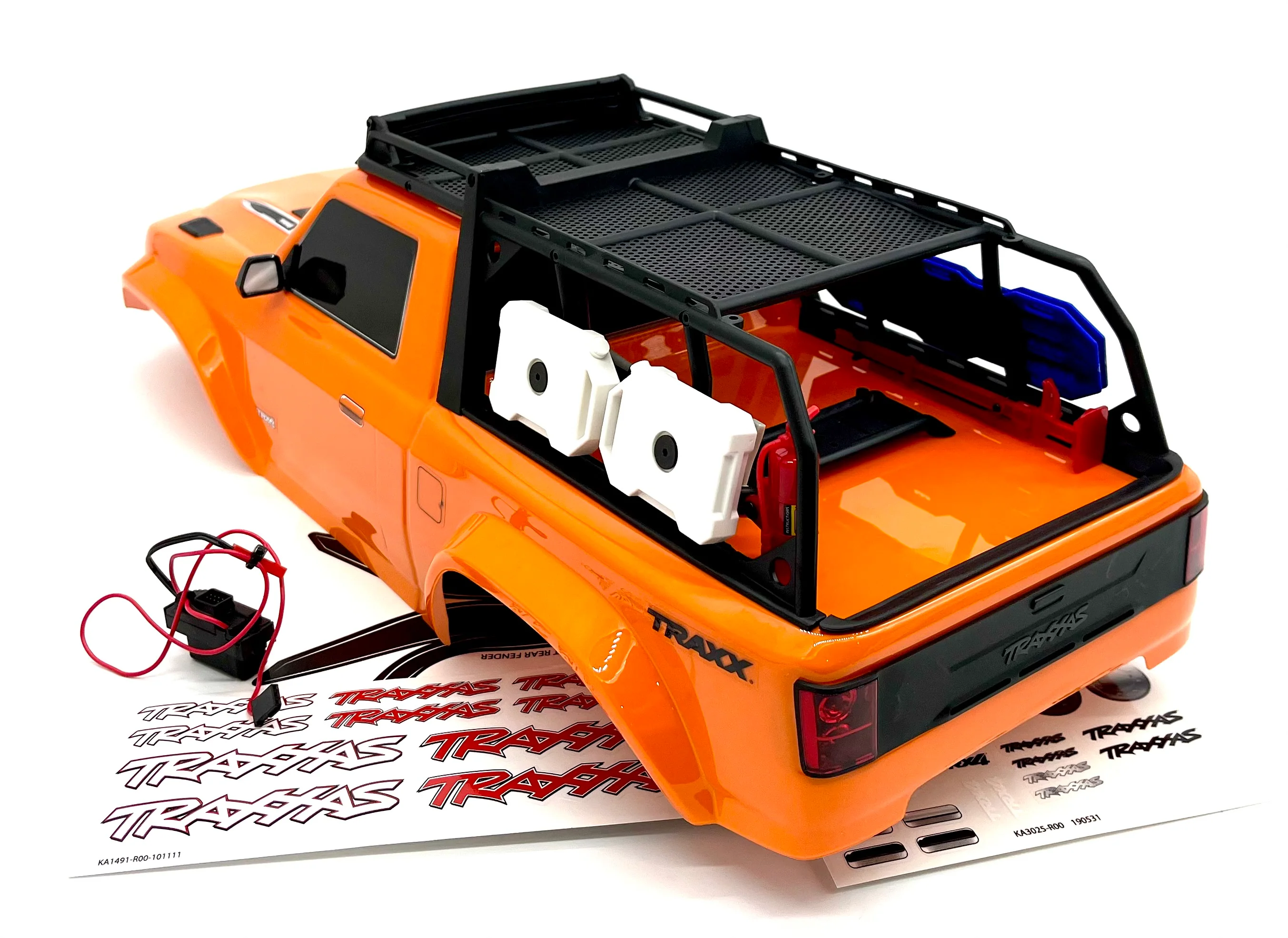 TRX-4 TRAXX - BODY Cover, ORANGE (Shell Factory *CLIPLESS* Painted 82034-4 - Image 2