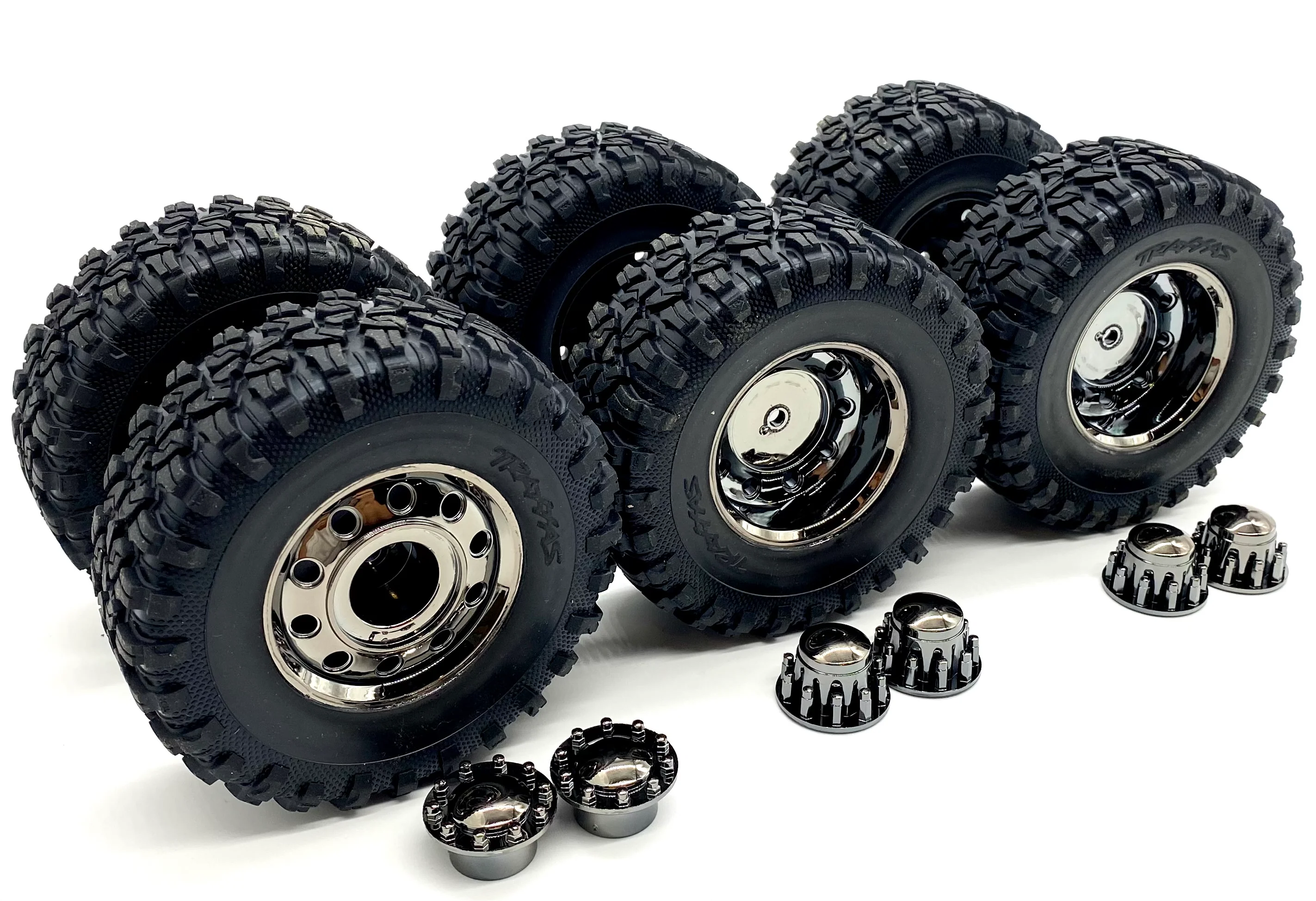 TRX-6x6 Flatbed HAULER - TIRES & Wheels (Assembled 2.2" 8874 88086-4 - Image 3
