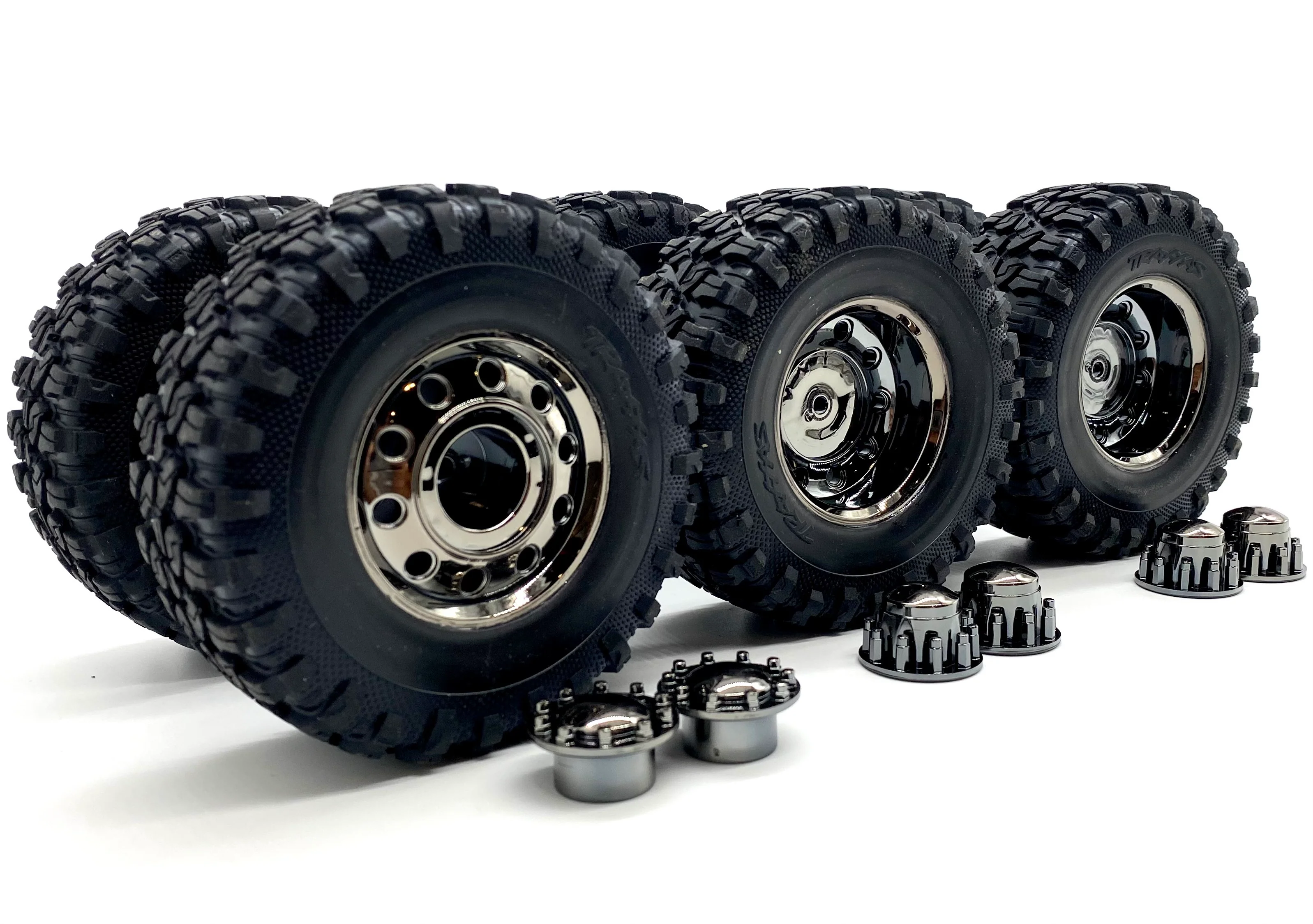 TRX-6x6 Flatbed HAULER - TIRES & Wheels (Assembled 2.2" 8874 88086-4 - Image 4