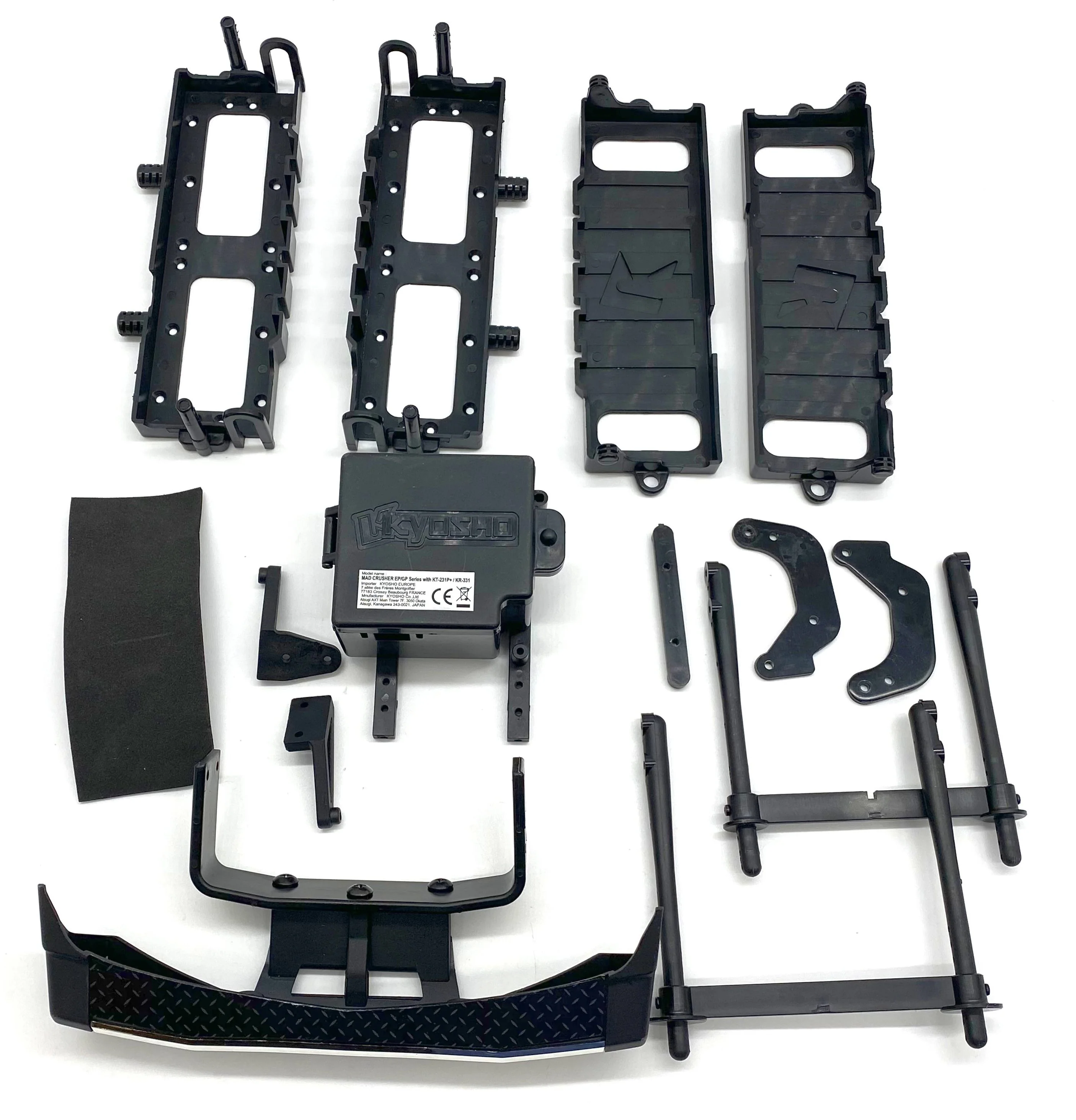 USA-1 VE PLASTIC SET (battery boxes holder kyosho VE KYO34257 - Image 3