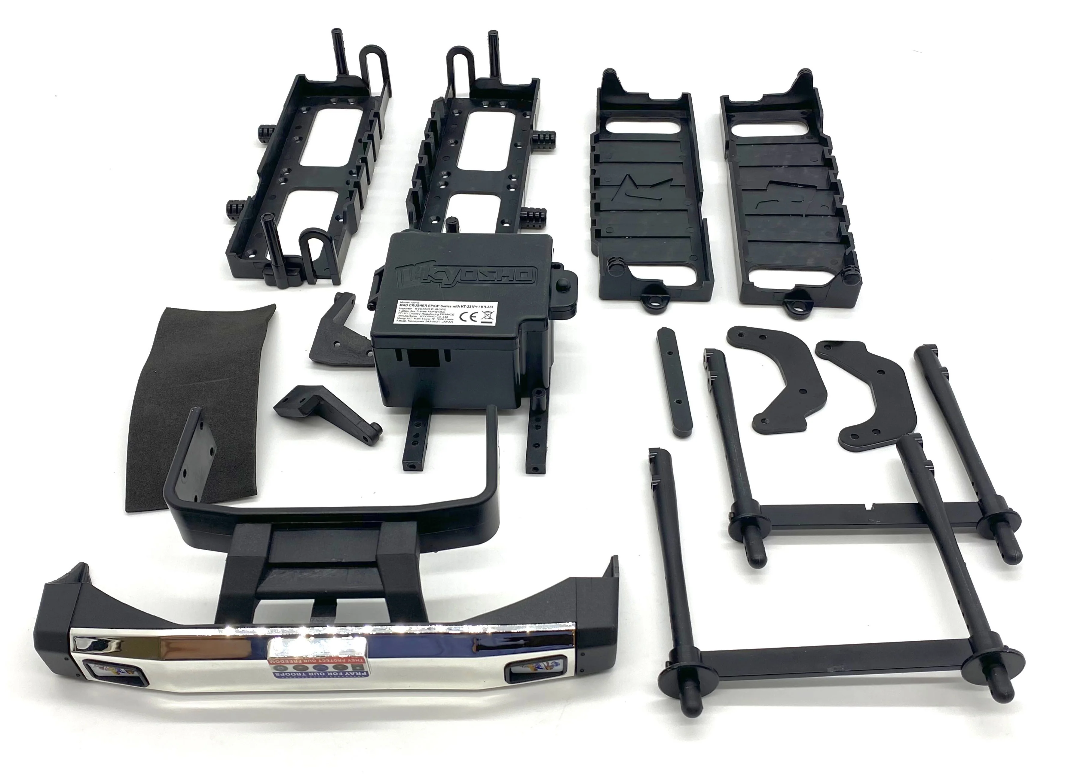 USA-1 VE PLASTIC SET (battery boxes holder kyosho VE KYO34257 - Image 4