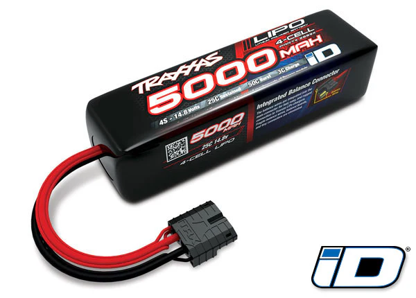 X-maxx 4s Traxxas TRA2889X Power Cell 5000mAh LiPo Battery w/ iD Connector - Image 2