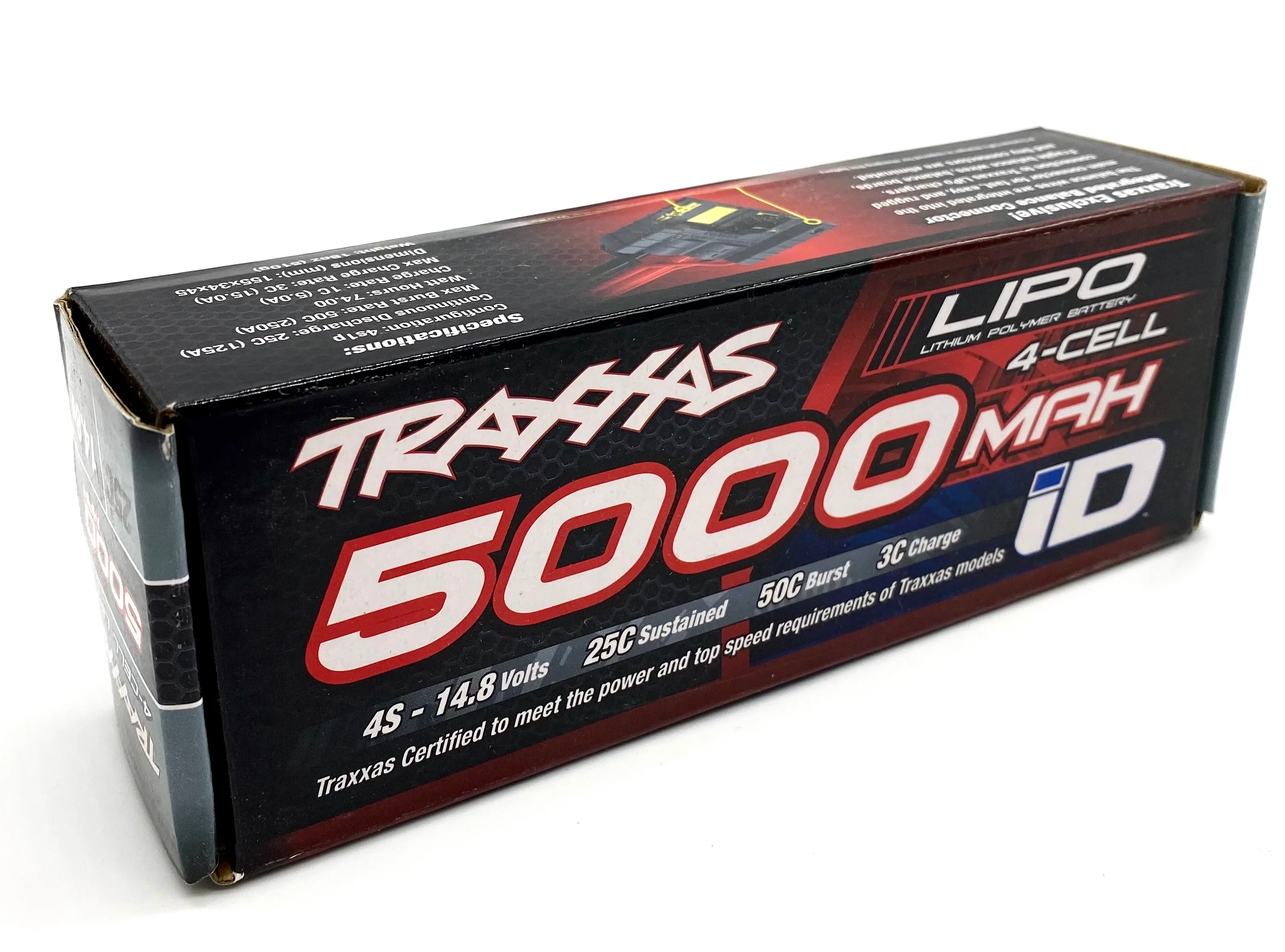 X-maxx 4s Traxxas TRA2889X Power Cell 5000mAh LiPo Battery w/ iD Connector - Image 3
