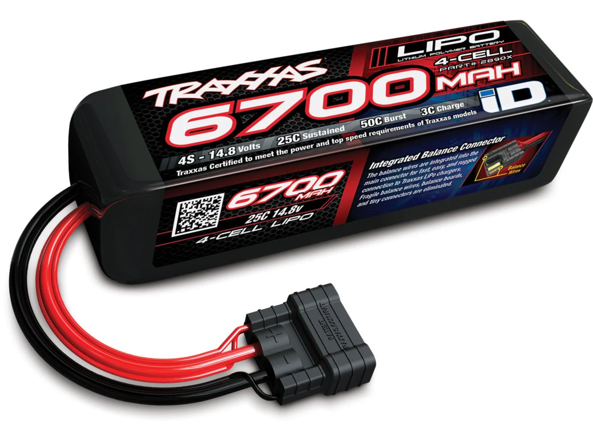 X-maxx 4s Traxxas TRA2890X Power Cell 67000mAh LiPo Battery w/ iD Connector