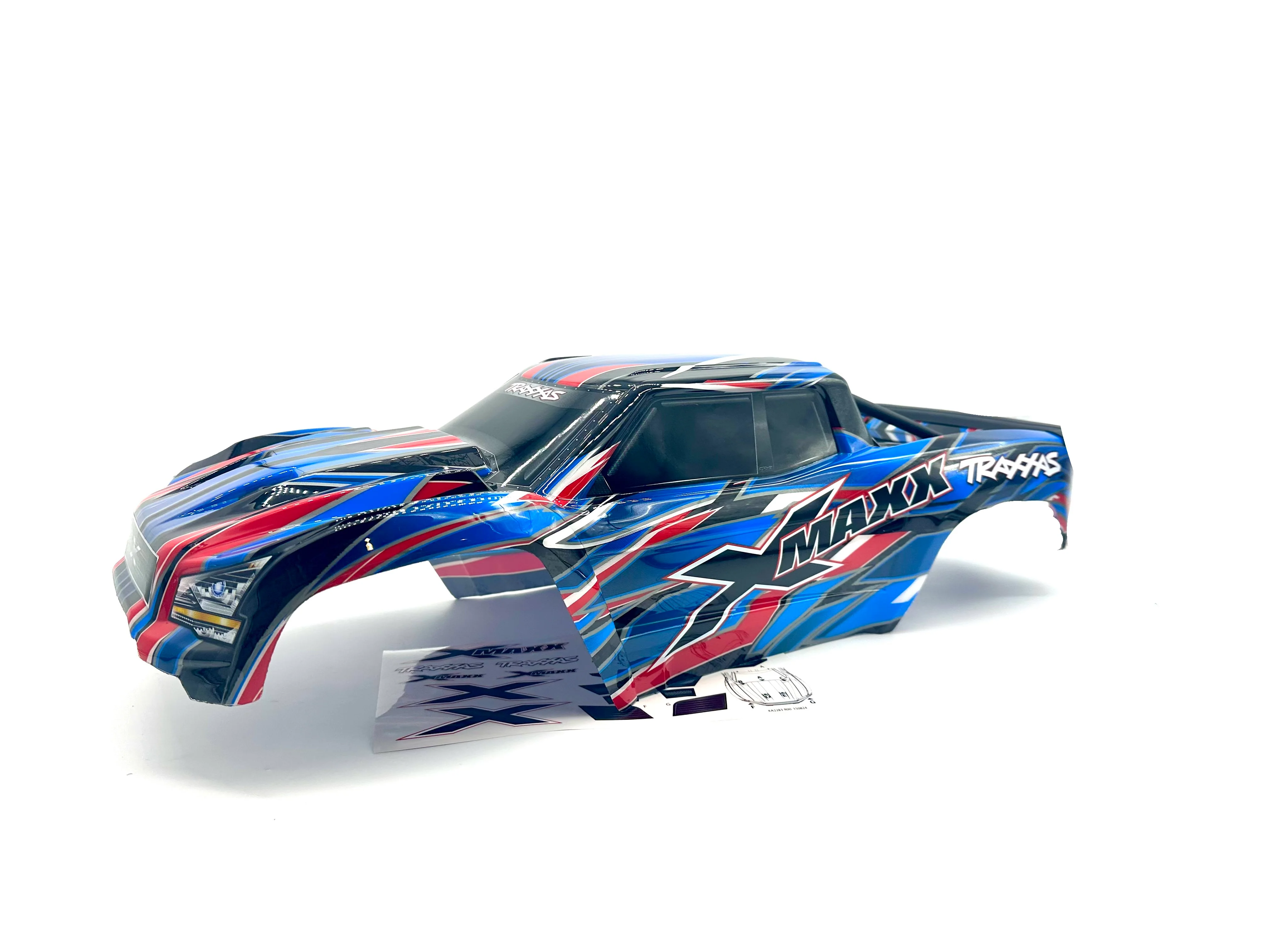 X-MAXX BODY cover Shell (2024 Blue Painted ProGraphics Shell 77086-4