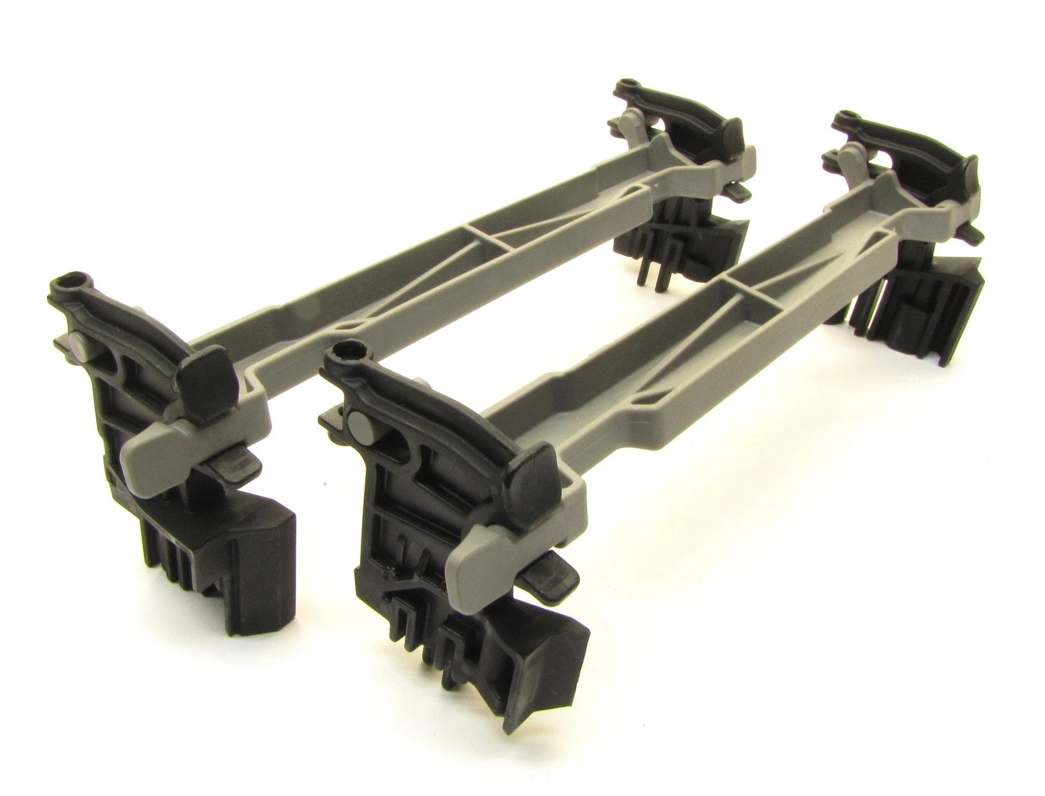 X-MAXX Ultimate BATTERY HOLD-DOWN'S & Mounts (right left ) Traxxas 77097-4
