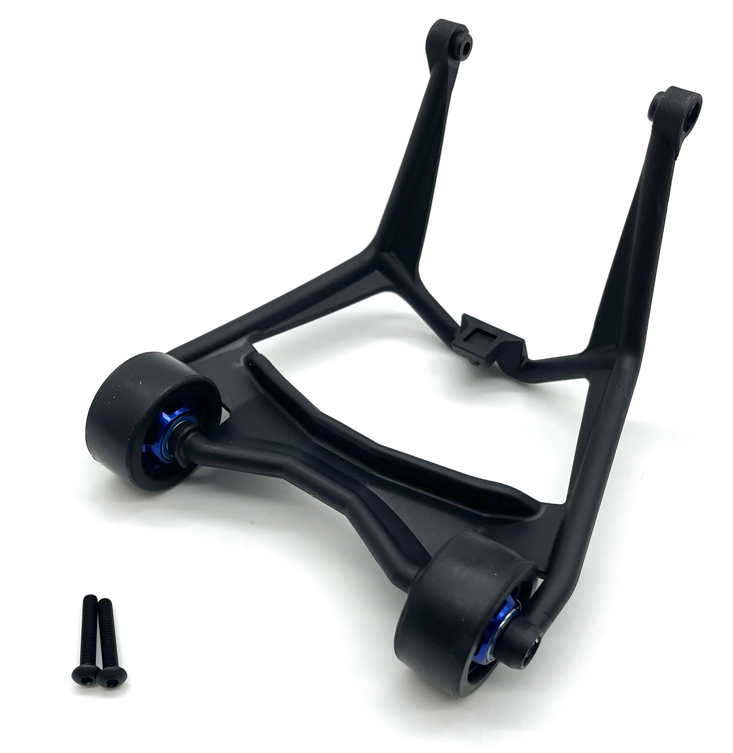 X-Maxx Ultimate Wheelie Bar with Blue Aluminum Wheels Traxxas 77097-4 - Image 3