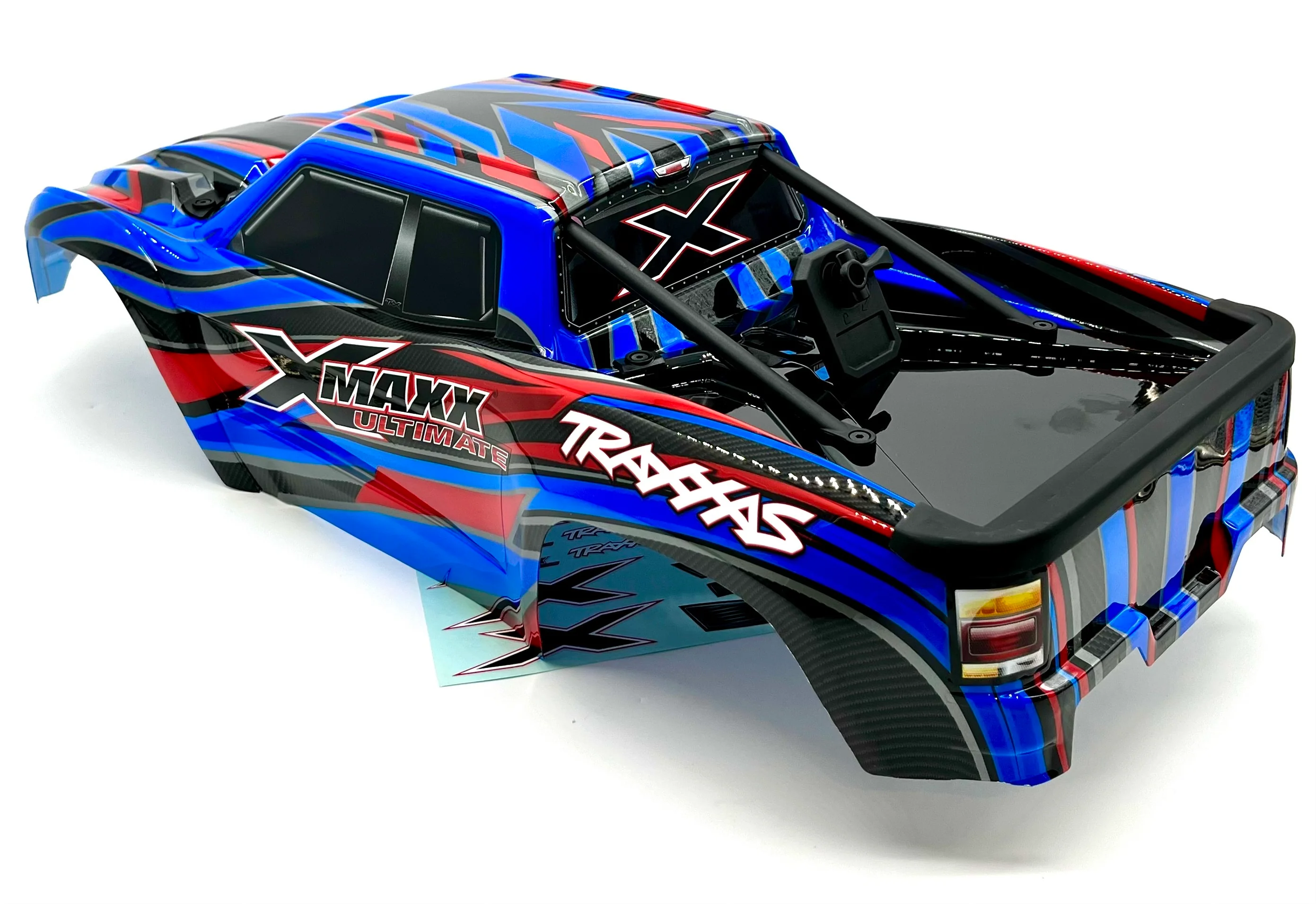 X-MAXX Ultimate BODY cover Shell (2025 BLUE Painted ProGraphics Traxxas 77097-4 - Image 4