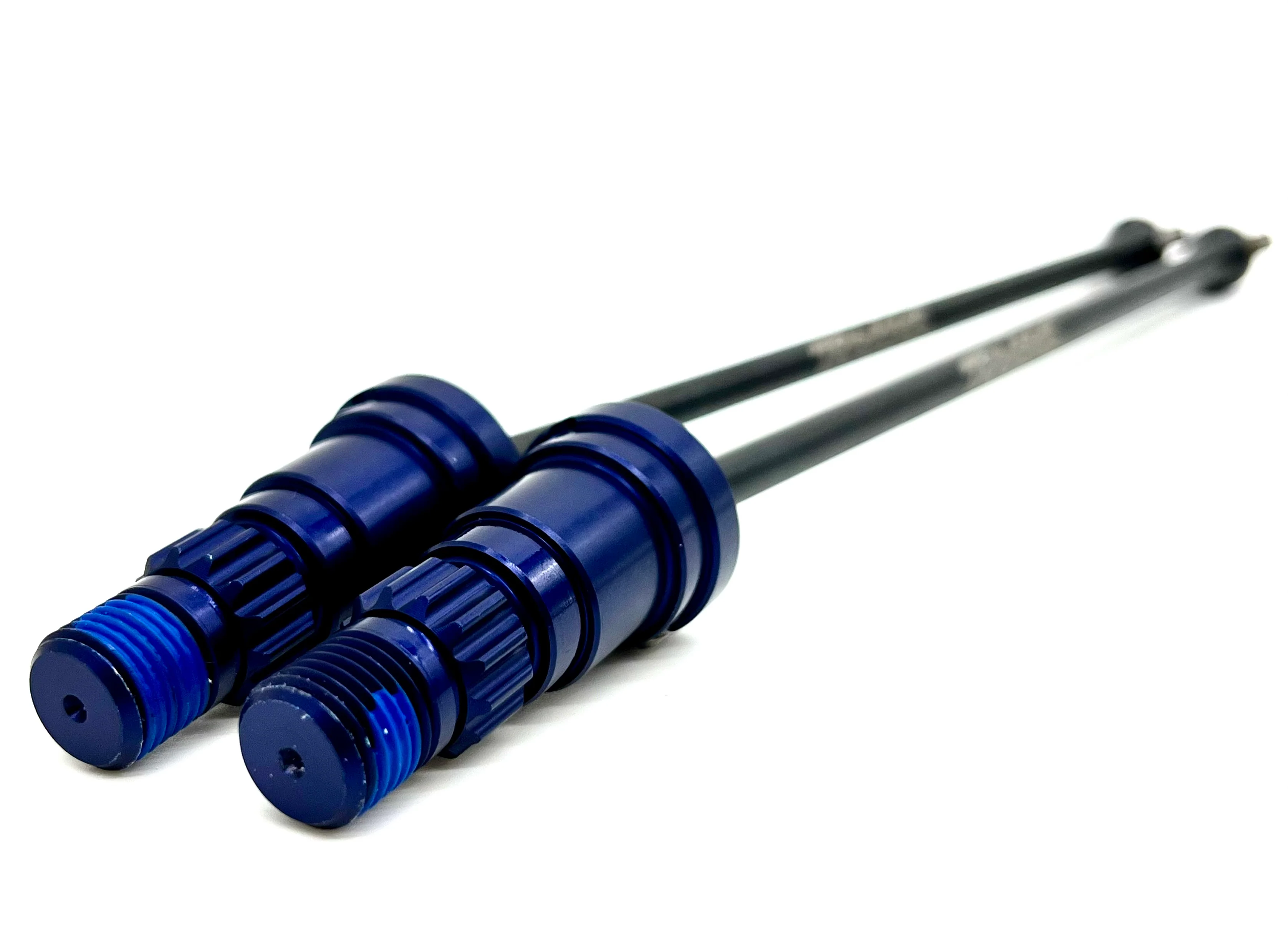 X-MAXX Ultimate DRIVE Shafts, Front/Rear (w/ BLUE 2025 Stub Axles Traxxas 77097-4 - Image 2