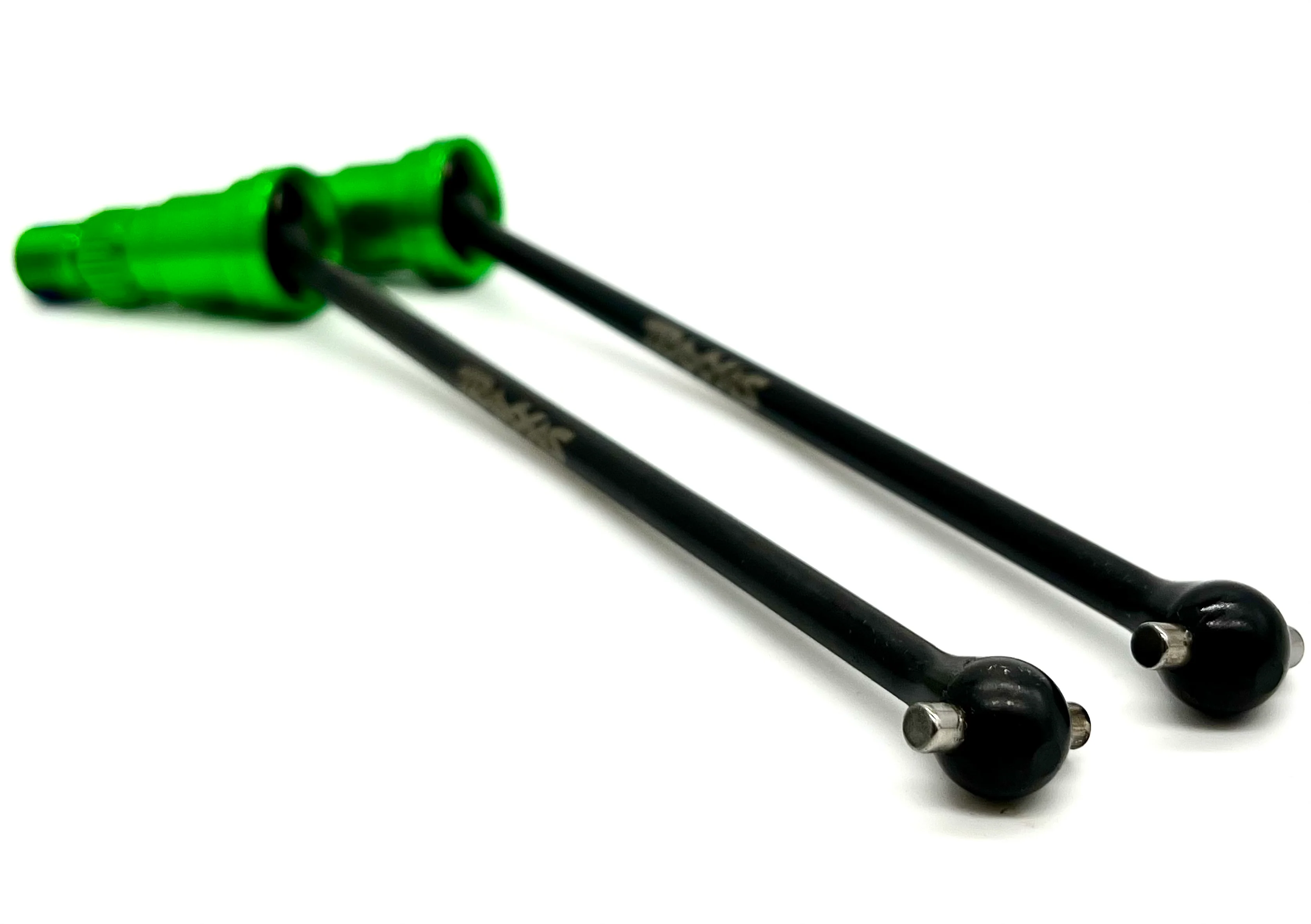 X-MAXX Ultimate DRIVE Shafts, Front/Rear (w/GREEN 2025 Stub Axles Traxxas 77097-4 - Image 3