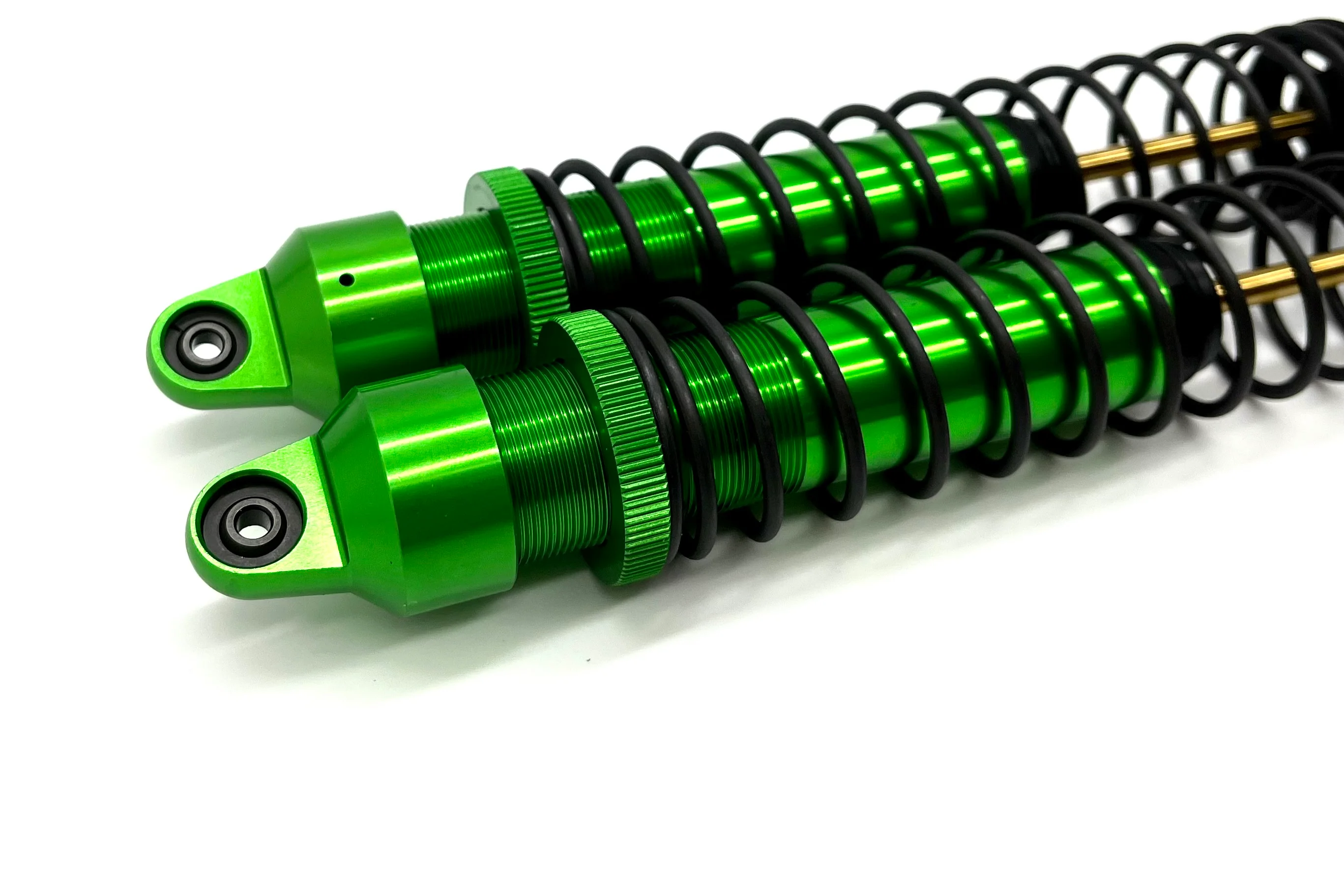 X-MAXX Ultimate SHOCKS (GTX Aluminum Green-Anodized (2) w/Springs Traxxas 77097-4 - Image 2
