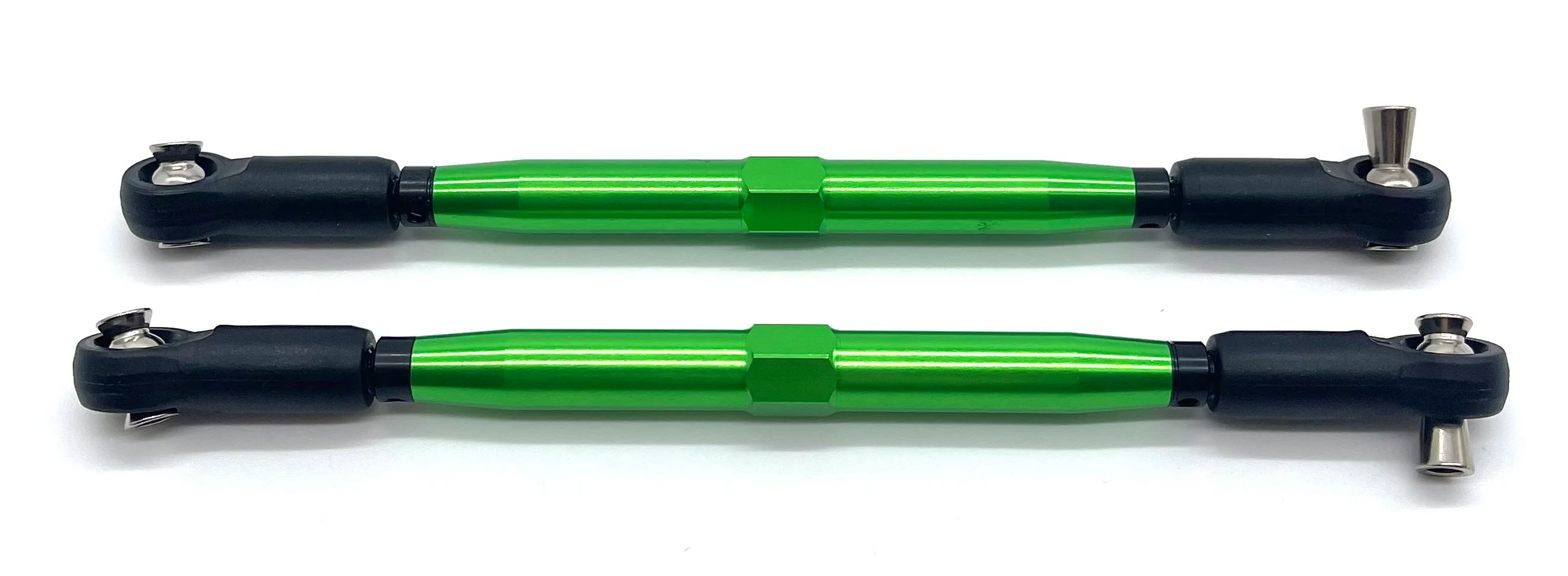 X-MAXX Ultimate Steering Rods (Toe links Green 7075-T6 aluminum Traxxas 77097-4