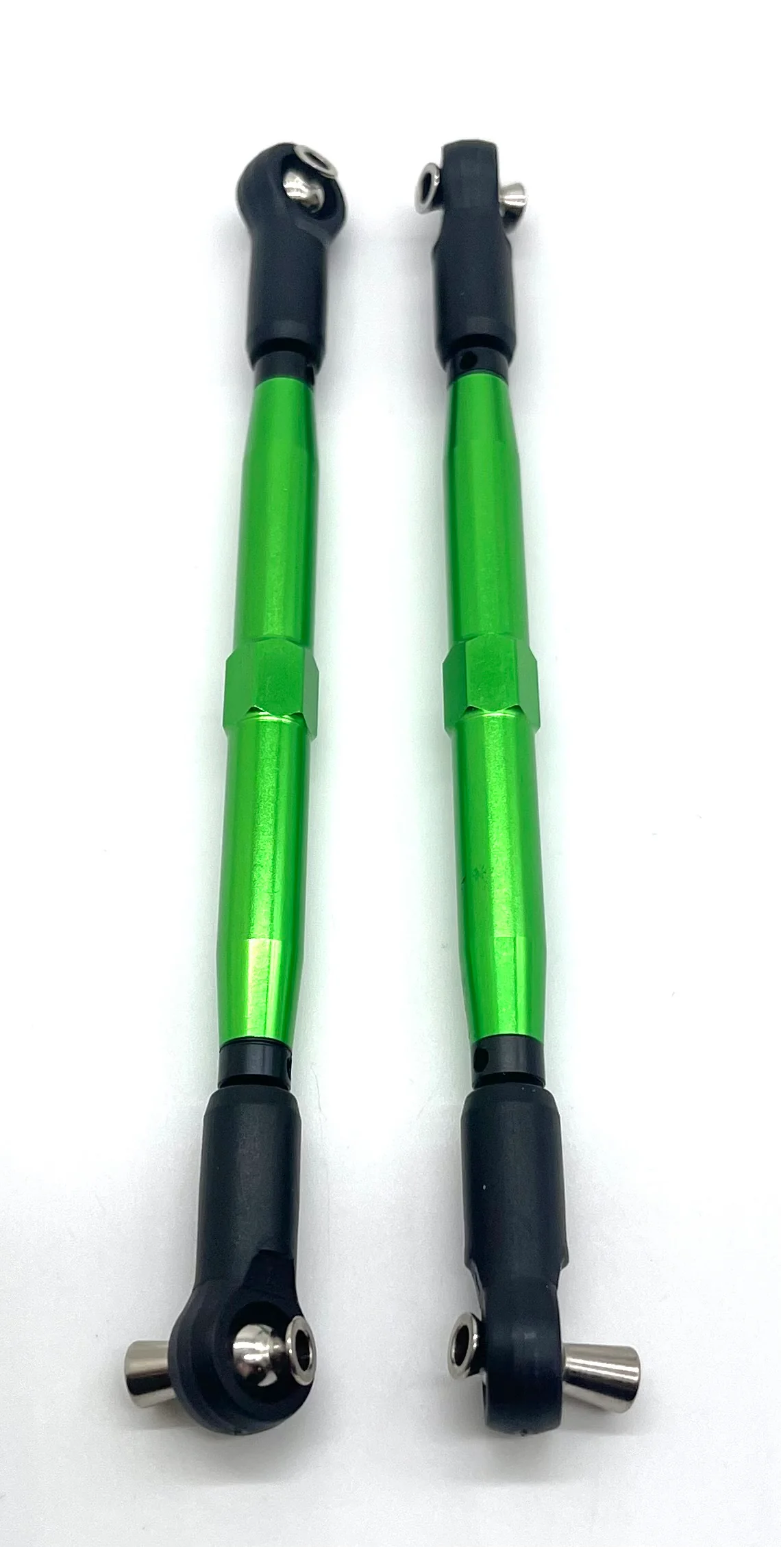 X-MAXX Ultimate Steering Rods (Toe links Green 7075-T6 aluminum Traxxas 77097-4 - Image 2