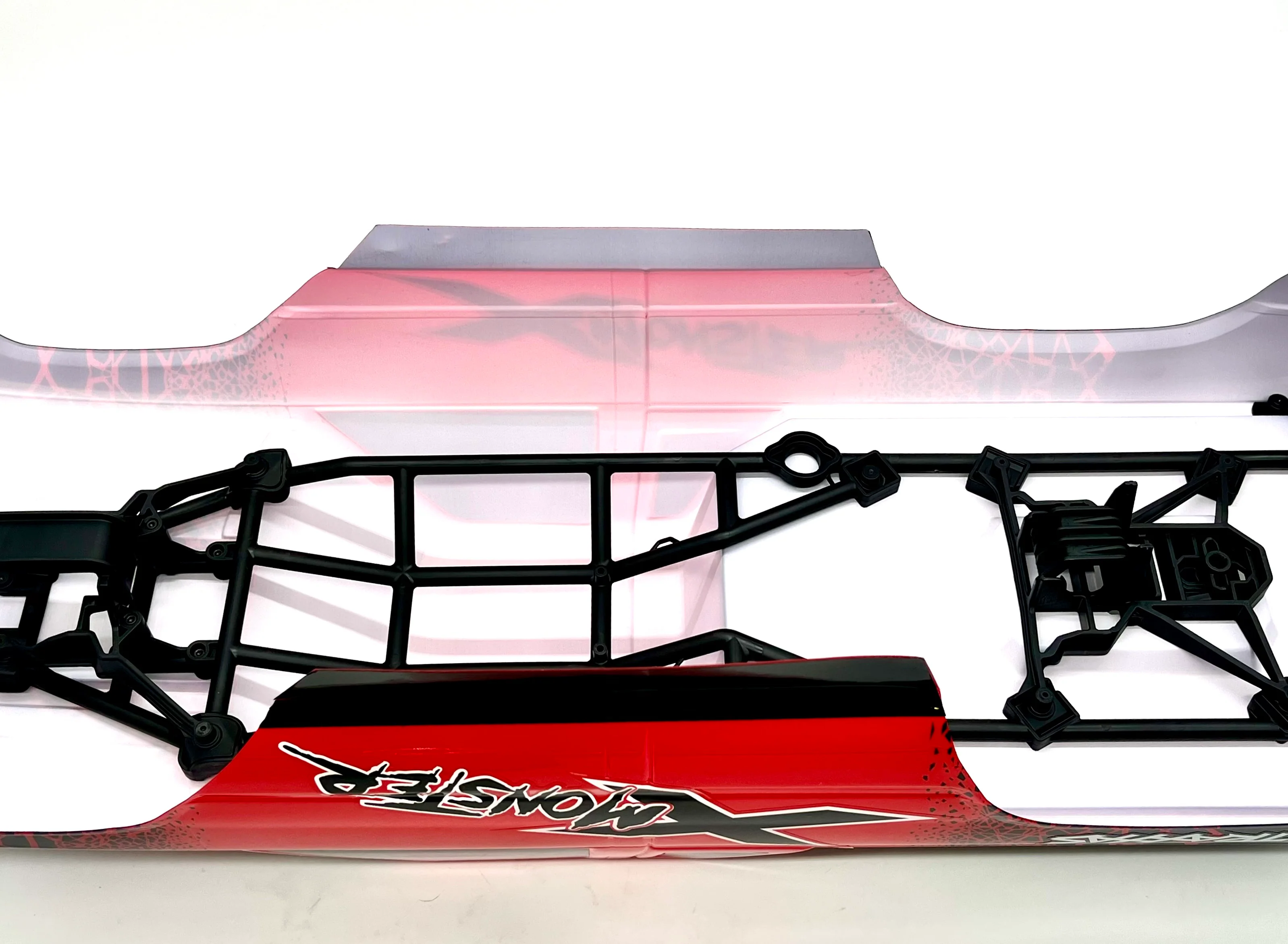 X-MONSTER BODY RED Chevrolet GMT400 CK 7697-Red truck cover Traxxas 77036-4 - Image 4