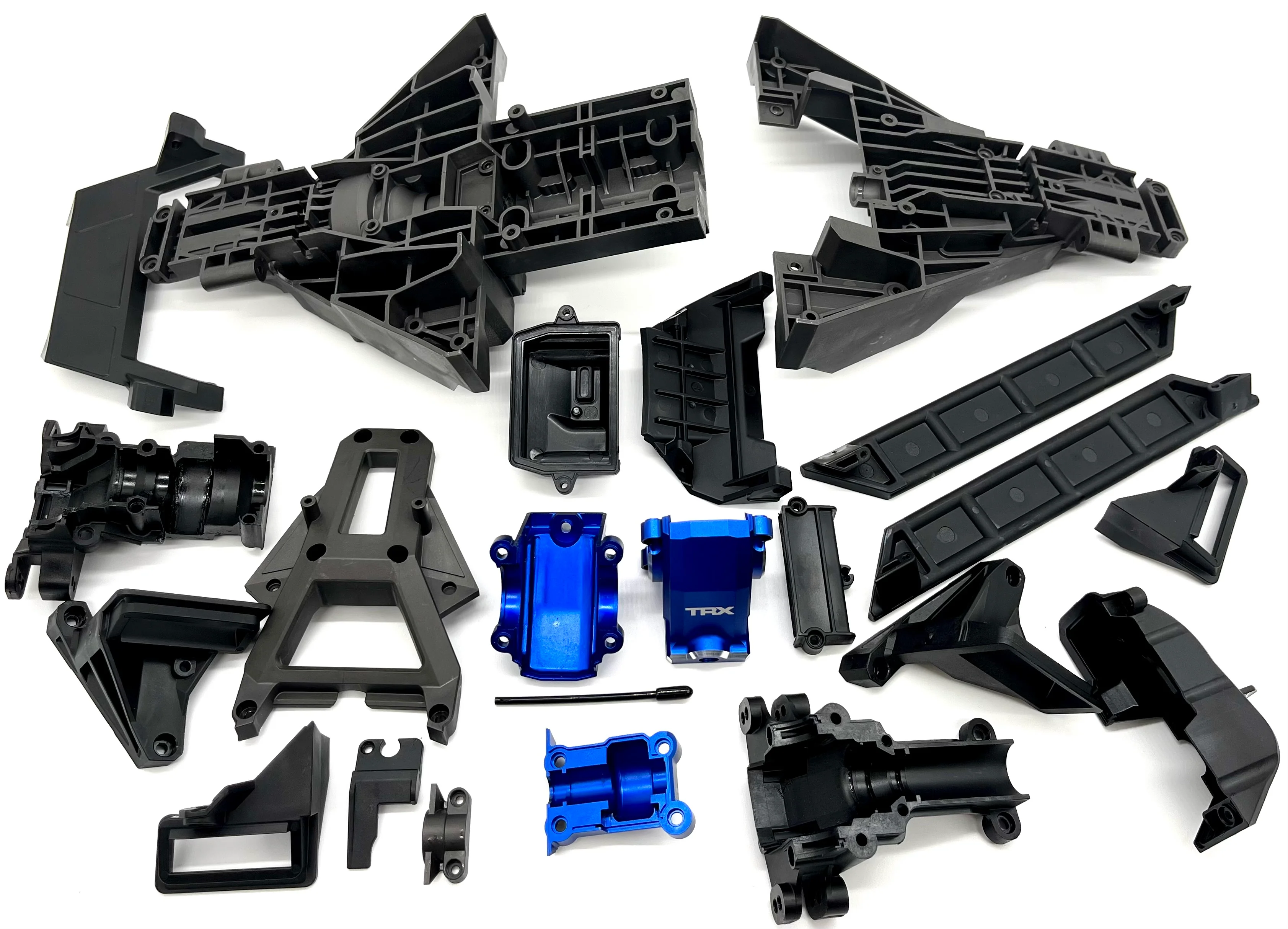 XRT Ultimate Plastic Set (Front Rear Bulkhead BLUE Covers box Traxxas 78097-4 - Image 2