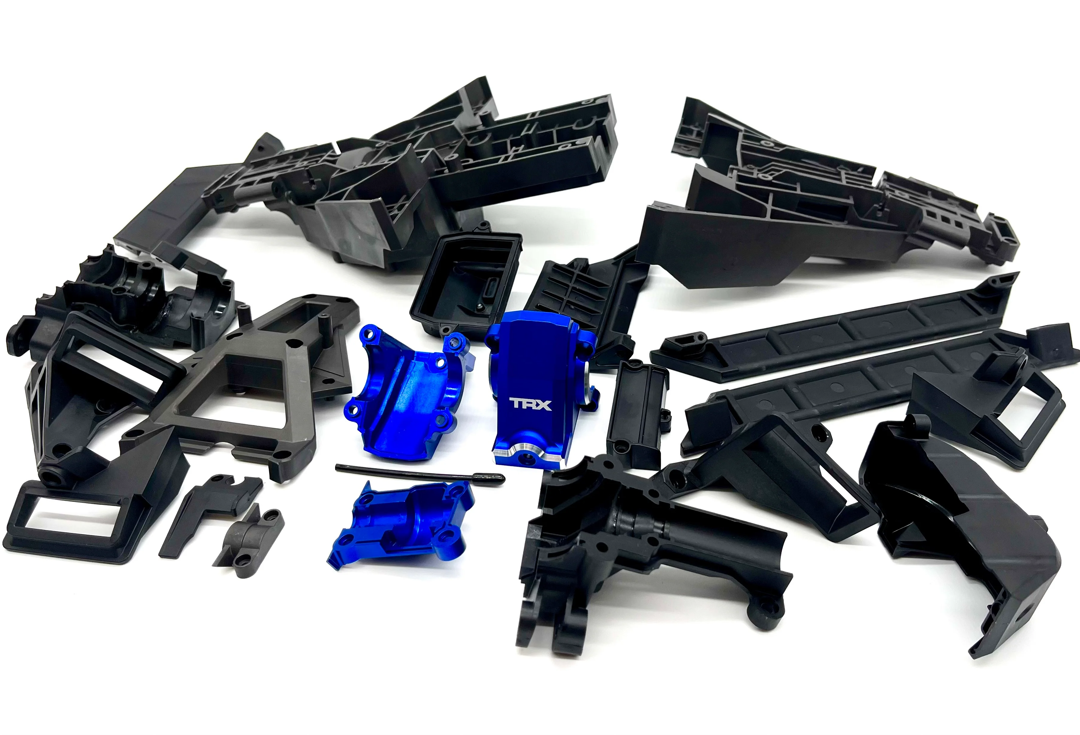XRT Ultimate Plastic Set (Front Rear Bulkhead BLUE Covers box Traxxas 78097-4 - Image 3