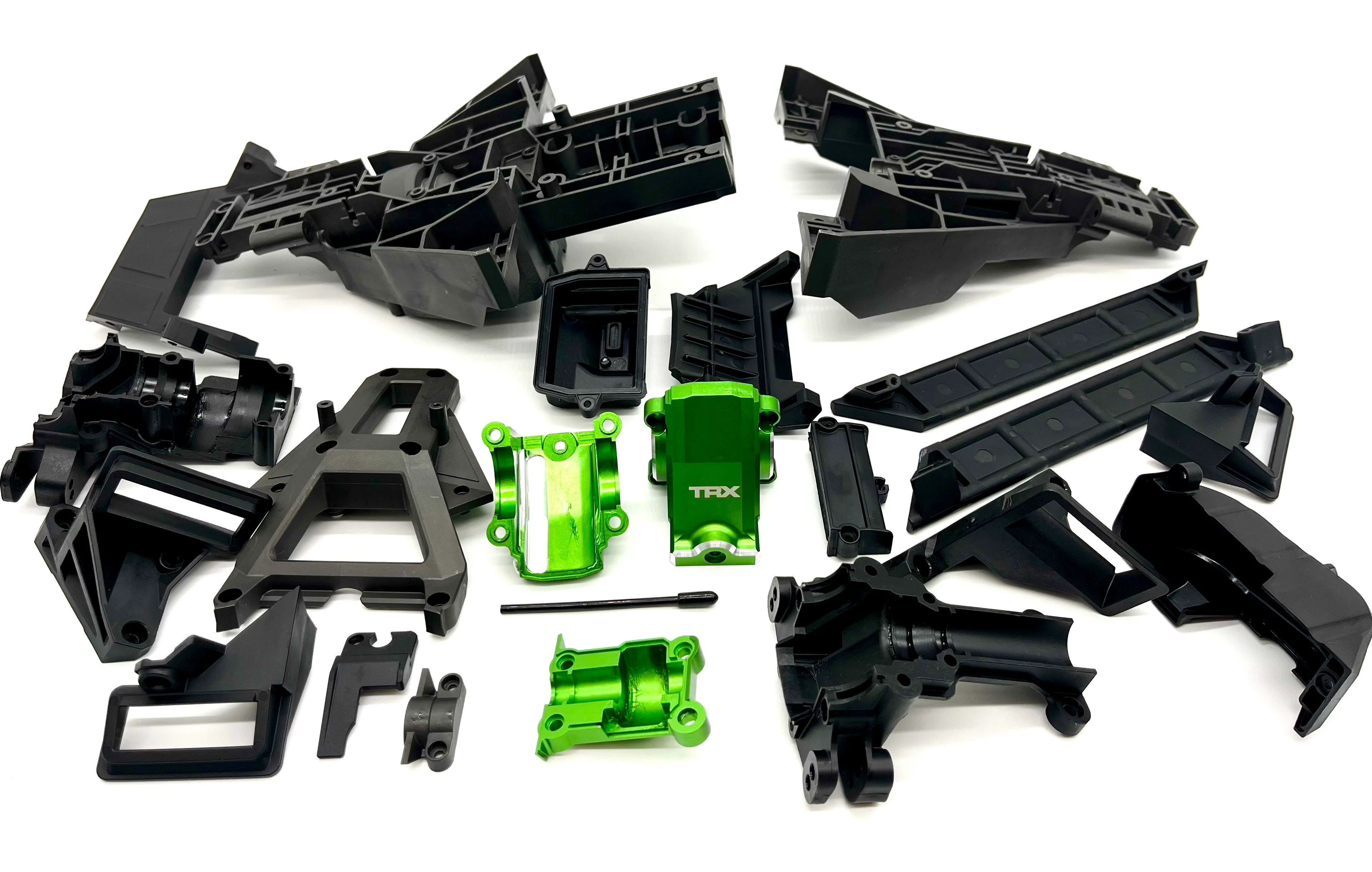 XRT Ultimate Plastic Set (Front Rear Bulkhead GREEN Covers box Traxxas 78097-4
