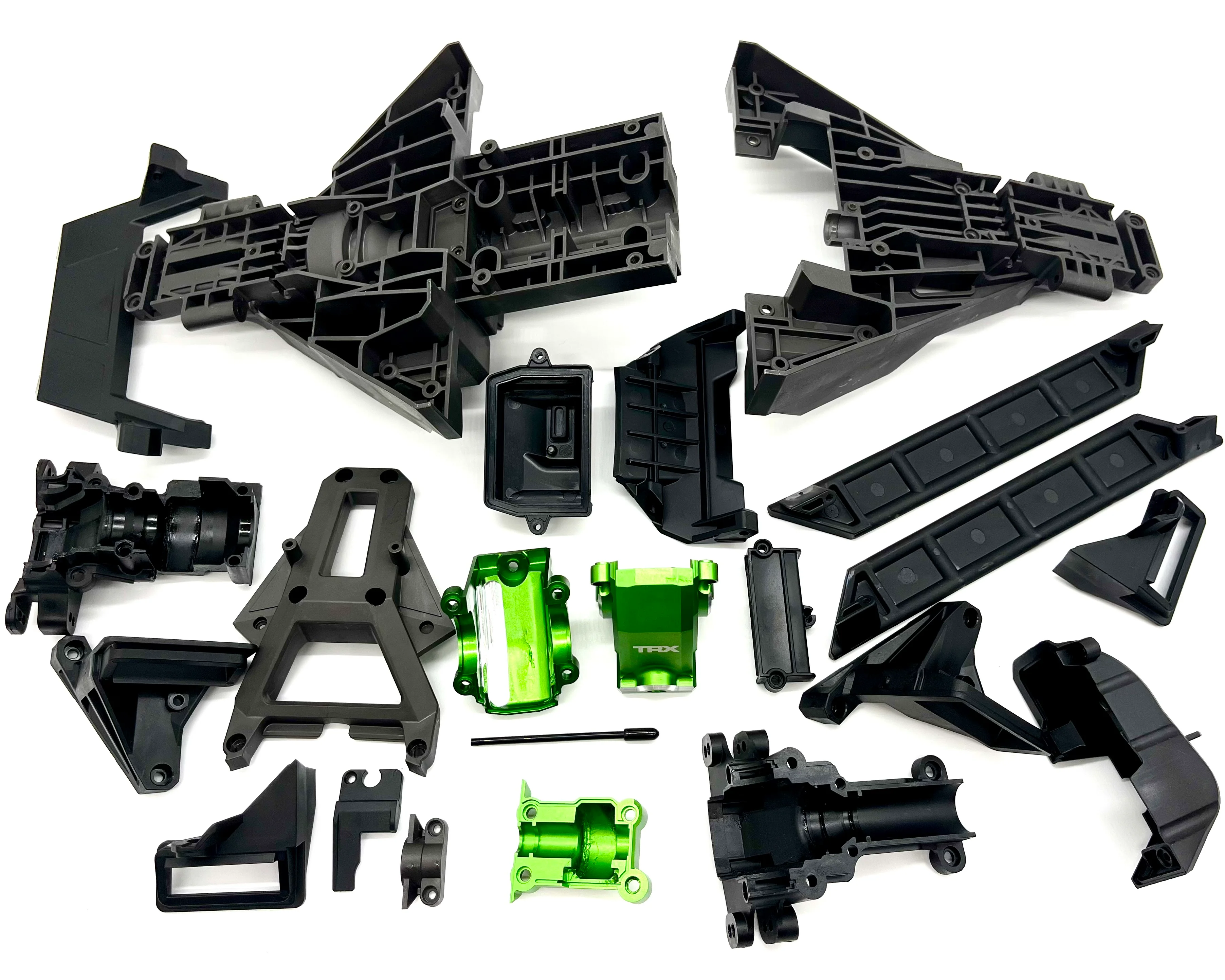 XRT Ultimate Plastic Set (Front Rear Bulkhead GREEN Covers box Traxxas 78097-4 - Image 2
