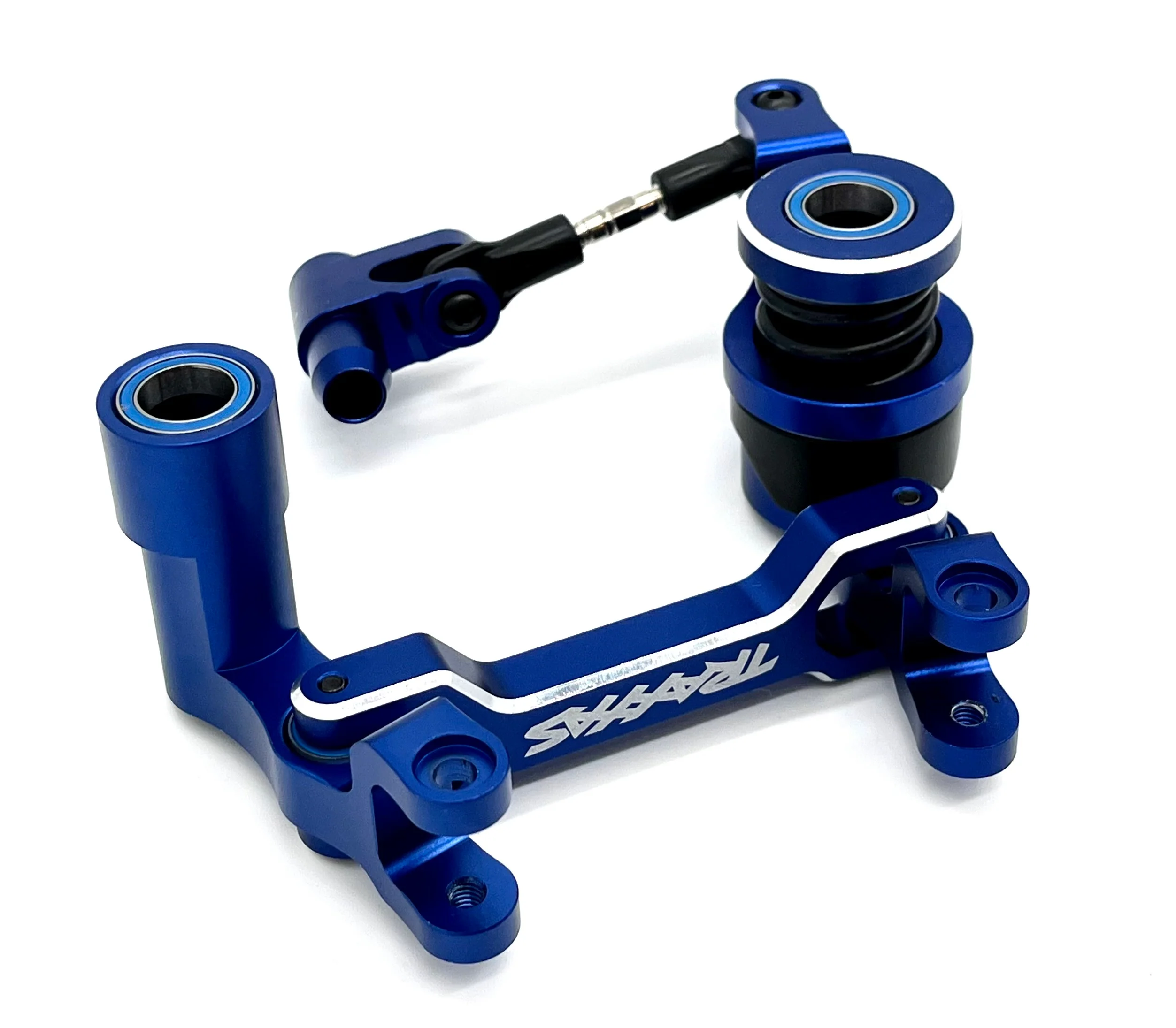 XRT Ultimate STEERING Assembly (Blue Bellcrank Servo Horn Linkage Bearings Traxxas 78097-4 - Image 2