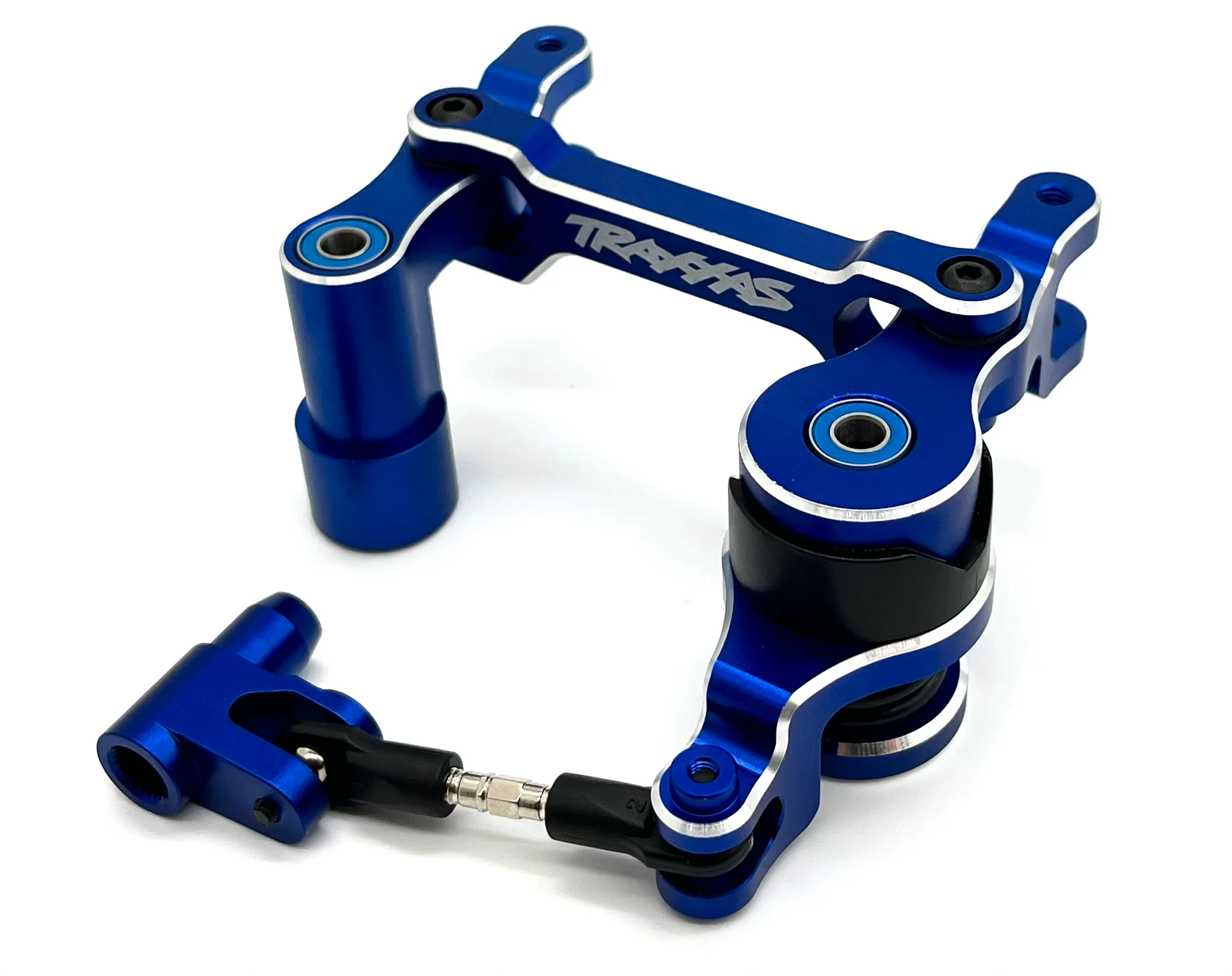 XRT Ultimate STEERING Assembly (Blue Bellcrank Servo Horn Linkage Bearings Traxxas 78097-4 - Image 3