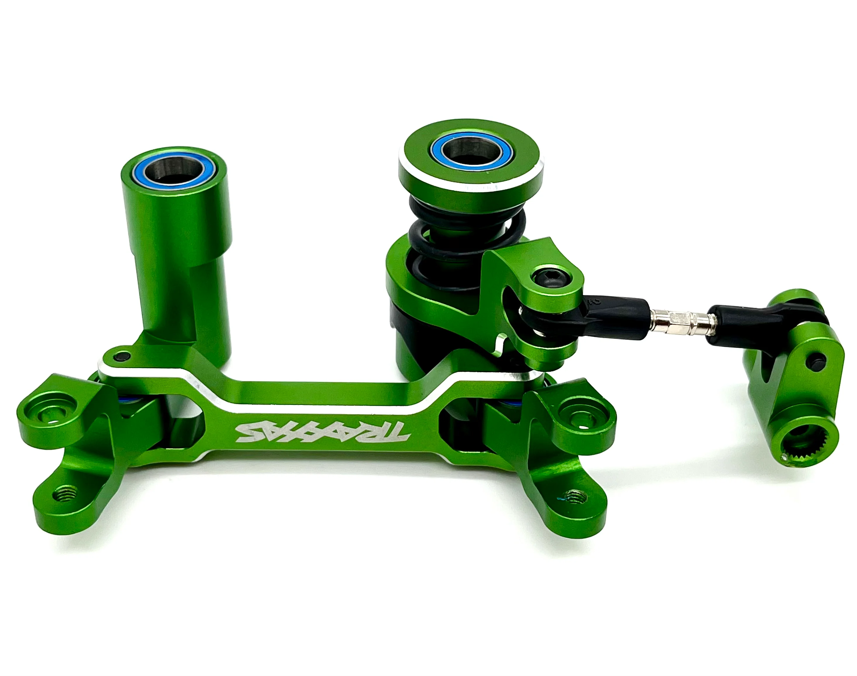 XRT Ultimate STEERING Assembly (Green Bellcrank Servo Horn Linkage Bearings Traxxas 78097-4 - Image 2